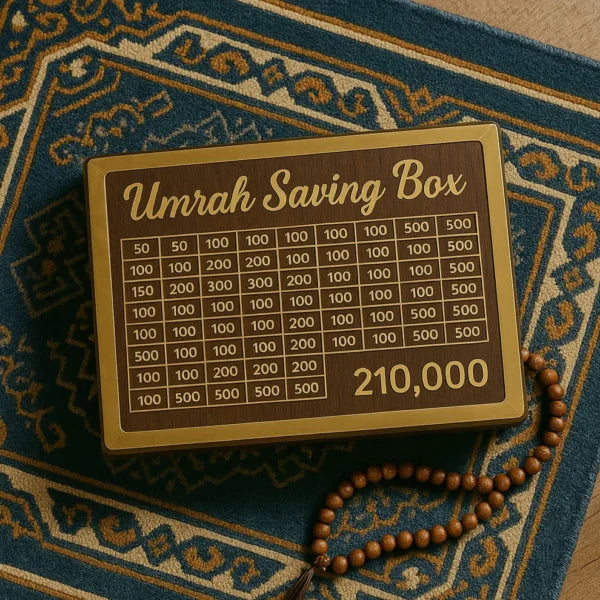 Umrah Saving Box | Save Step by Step for Your Spiritual Journey