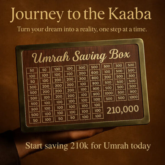 Umrah Saving Box | Save Step by Step for Your Spiritual Journey